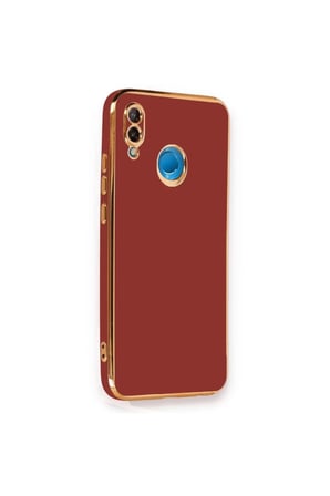 EN-CAG Huawei P20 Lite Uyumlu Kılıf Volet Silikon - Kırmızı BSS