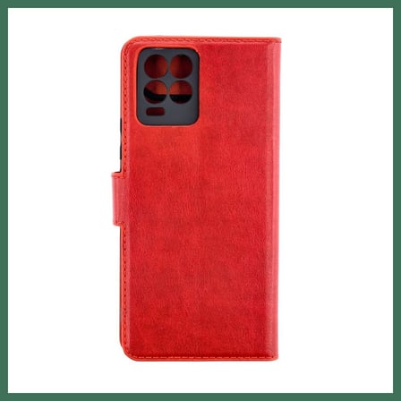 EN-CAG Realme 8 Pro Uyumlu Kılıf Trend S Plus Kapaklı Kılıf - Kırmızı BSS