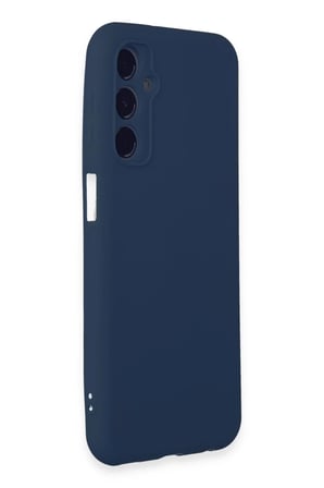 EN-CAG Samsung Galaxy M34 5G Uyumlu Kılıf First Silikon - Lacivert BSS