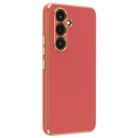 EN-CAG Samsung Galaxy S25 FE Uyumlu Volet Silikon - Kırmızı BSS