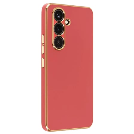 EN-CAG Samsung Galaxy S25 FE Uyumlu Volet Silikon - Kırmızı BSS
