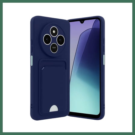EN-CAG Redmi 14C Uyumlu Kelvin Kartvizitli Silikon - Lacivert BSS