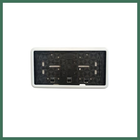 EN-CAG Çerçeveli Dikdörtgen Plakalık Plaka Altlığı Beyaz 32X17cm 1 Adet BSS