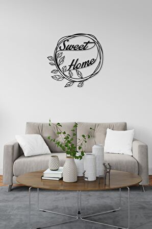 M&C Concept Sweet Home Metal Duvar Panosu - Siyah