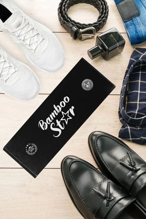 Bambu Erkek Patik Düz Beyaz Çorap Dikişsiz Premium Kutulu 6'lı