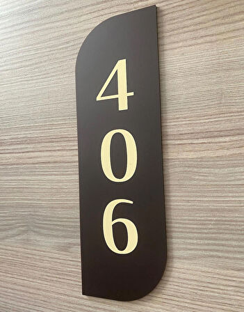 Bitter Serisi Slim Dikey Kapı Numarası