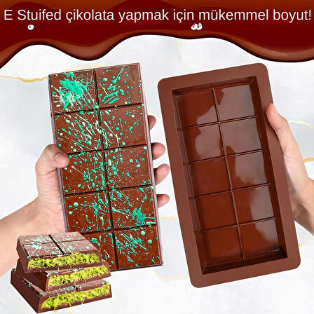 Busstier Silikon Dubai Çikolatası Kalıbı 200ml - Yüksek Kalite, 220 Dereceye kadar Fırında Güvenli