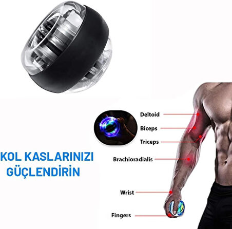 Busstier Gyroball - Bilek ve Kol Kaslarını Güçlendiren Egzersiz Topu