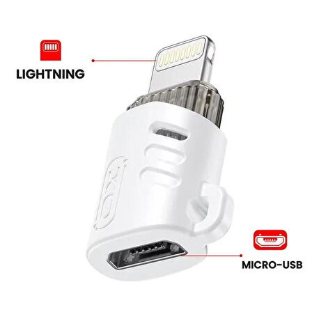 Busstier Micro USB - Lightning iPhone Dönüştürücü OTG Mini Adaptör