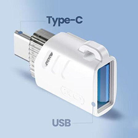 Busstier USB-A to Type-C Mini OTG Adaptör - Yüksek Hızlı Veri Aktarımı, USB 3.0, Tak ve Çalıştır