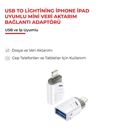 Busstier USB-A to Lightning iPhone iPad OTG Adaptör – Hızlı Veri Aktarımı ve Şarj Desteği