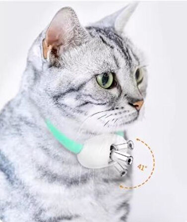 Akıllı Lazer Kedi Tasması – Otomatik Hareketli Işıklı Kedi Oyuncağı, USB Şarjlı