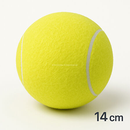 Busstier 14 cm Dev Köpek Tenis Topu – Dayanıklı, Diş Dostu, Açık Alan Oyuncağı
