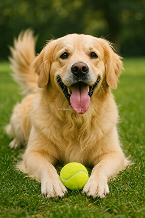 Busstier 2'li Köpek Tenis Topu – 7.5 cm Orta Boy, Dayanıklı, Diş Dostu, Eğitim ve Oyun Oyuncağı