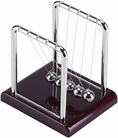 Newton Denge Topu Metal Masaüstü Stres Azaltıcı Dekoratif Bilimsel Ofis Oyuncağı