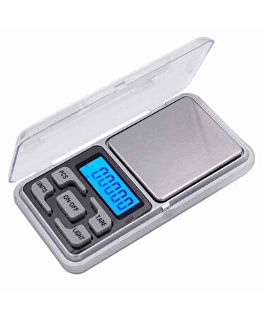 Dijital Hassas Kuyumcu Terazisi 0.01gr-300gr Taşınabilir Mavi Işıklı Cep Elektronik Tartı