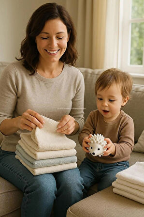 Kirpi Şekilli Kurutma Topu 2'li Set PVC Malzeme Enerji Tasarruflu Kırışıklık Önleyici