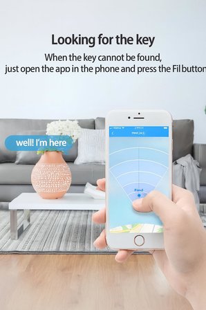 Bluetooth Keyfinder Kedi Pati Tasarımlı Tekli Eşya Bulucu 25 m Menzilli