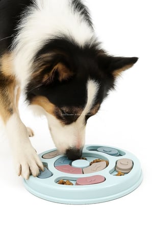 Köpek Mama Bulmaca Oyuncağı: Zeka Geliştirici Yavaş Besleyici, Dönen Kapaklı Antistres Evc...