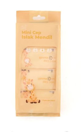 64 Adet Mini Cep Islak Mendil Kokusuz Hassas Ciltlere Uygun Seyahat Tipi 8 Paket Set