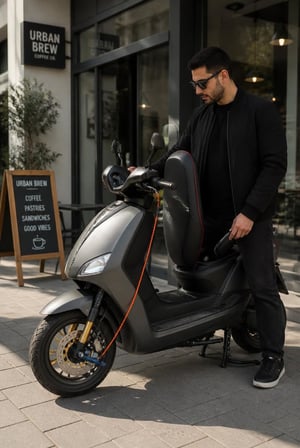 Motosiklet ve Scooter Disk Fren Kilidi Seti, Fosforlu Hatırlatma Kablosu ve Taşıma Kılıfı Dahil