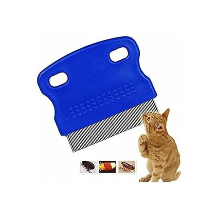 Kedi Köpek Bit ve Pire Tarağı: Çift Taraflı Diş Yapısı ve Ergonomik Sap ile Evcil Hayvan Bakımı