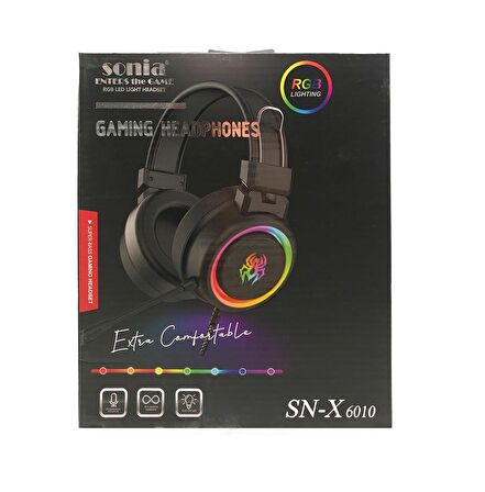 Sonia SN-X6010 Rgb 7.1 Gaming Oyuncu Kulaklık