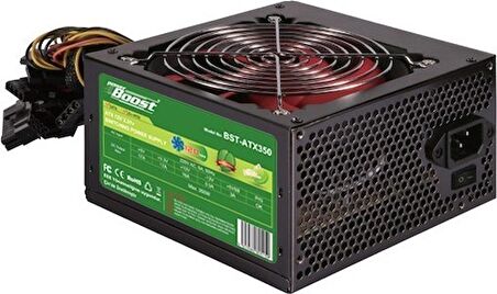 PowerBoost BST-ATX350R 350W Kırmızı ATX PSU
