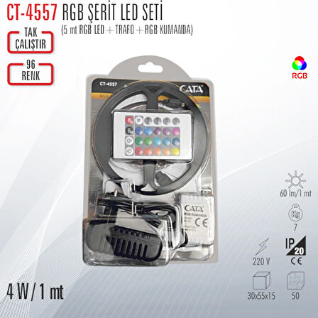 CATA CT-4557 RGB ŞERİT LED SETİ