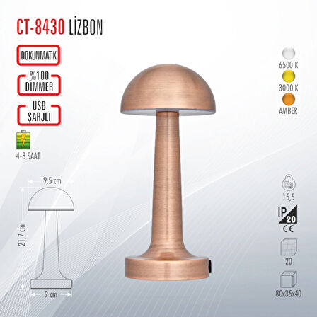 CATA CT-8430 LİZBON MASA LAMBASI