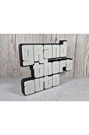 Just3dprintings Dekoratif Gta Logo