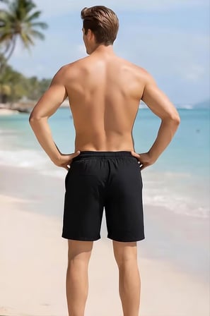 2036 Yeni Sezon Premium Deniz Şortu – Soft Black