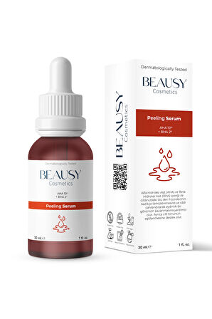 Canlandırıcı & Cilt Tonu Eşitleyici Aha & Bha Peeling Cilt Serumu 30ml (AHA 10% BHA 2%)