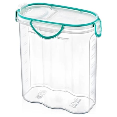 BiiShe® Kilitli Kapaklı Contalı Hava,Su Sıvı Geçirmez 2,4 Litre Erzak Saklama Kabı-SA590