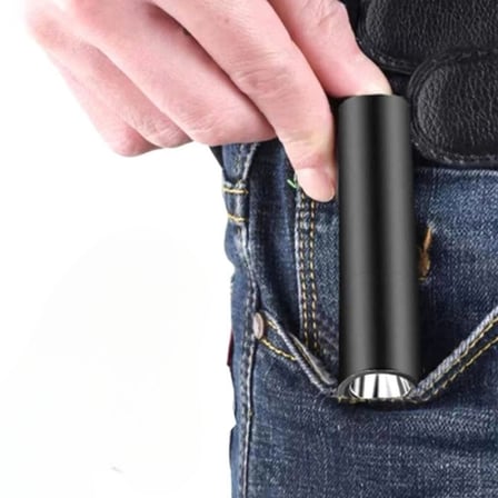 BiiShe® Mini Cep Boy USB İle Şarj Olan Oje Kurutucu Sahte Para Kontol LED UV Mor Işık El Feneri