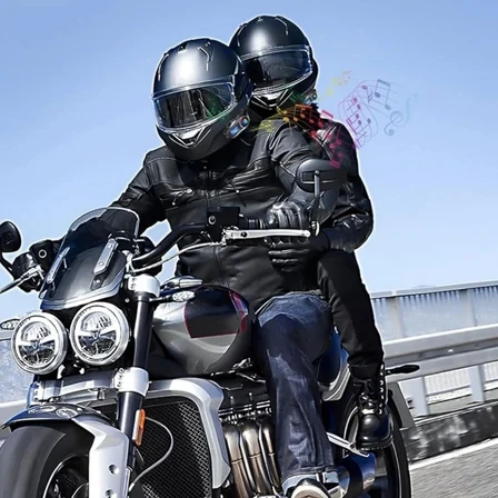 BiiShe® Y20 Motorsikletler İçin Kablosuz Bluetooth Kulaklıklı – Suya Dayanıklı, Uzun Ömürlü Batarya, Gürültü Engelleme Özellikli Kask Kulaklığı