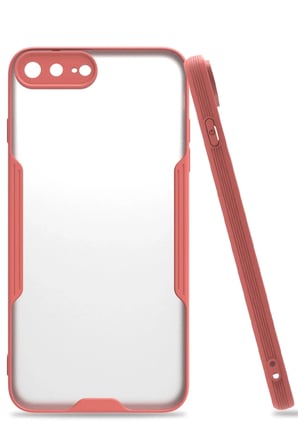Mey İthalat®  iPhone 7 Plus Kılıf Platin Silikon - Pembe