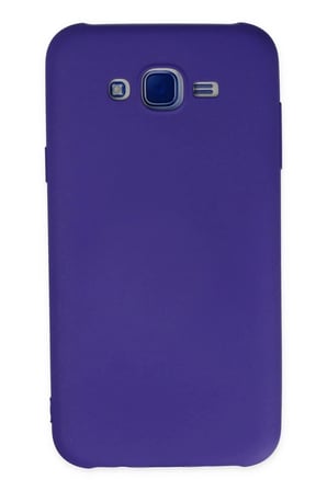Mey İthalat®  Samsung Galaxy J7 Kılıf Nano içi Kadife Silikon - Mor