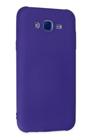 Mey İthalat®  Samsung Galaxy J7 Kılıf Nano içi Kadife Silikon - Mor