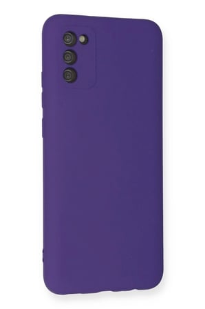 Mey İthalat®  Samsung Galaxy A03S Kılıf Nano içi Kadife Silikon - Mor
