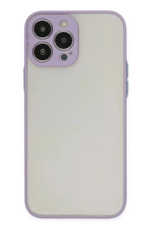 Mey İthalat®  iPhone 13 Pro Kılıf Montreal Silikon Kapak - Mor