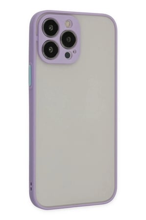 Mey İthalat®  iPhone 13 Pro Kılıf Montreal Silikon Kapak - Mor