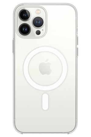 Mey İthalat®  iPhone 14 Pro Kılıf Magneticsafe Şeffaf Silikon - Şeffaf