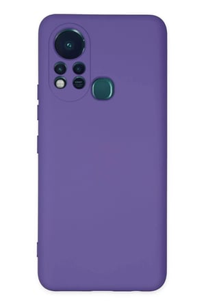 Mey İthalat®  İnfinix Hot 11s Kılıf Nano içi Kadife Silikon - Mor