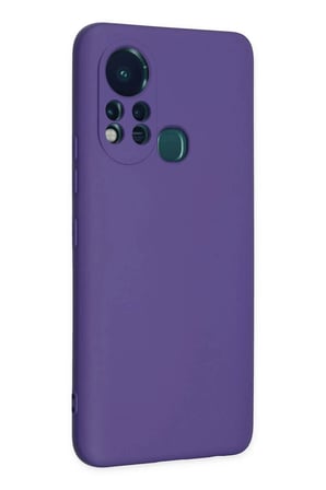 Mey İthalat®  İnfinix Hot 11s Kılıf Nano içi Kadife Silikon - Mor