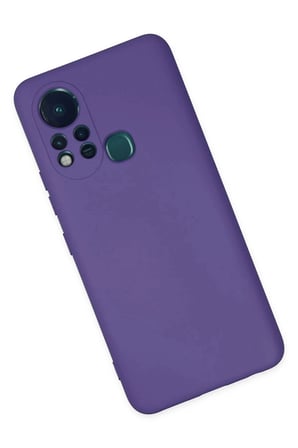 Mey İthalat®  İnfinix Hot 11s Kılıf Nano içi Kadife Silikon - Mor