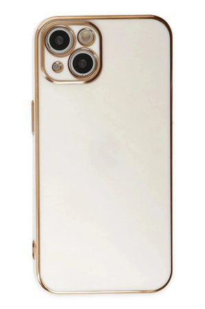 Mey İthalat®  iPhone 14 Kılıf Volet Silikon - Beyaz