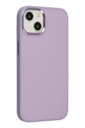 Mey İthalat®  iPhone 14 Plus Kılıf Asya Deri Silikon - Lila