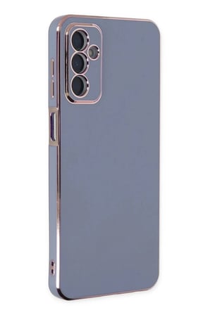 Mey İthalat®  Samsung Galaxy M23 Kılıf Volet Silikon - Mavi