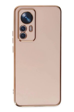 Mey İthalat®   Mi 12T Pro Kılıf Volet Silikon - Pembe